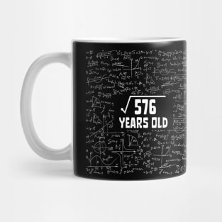 Square Root Of 576 24th Birthday, 24 Year Old Math Lover Gift Mug